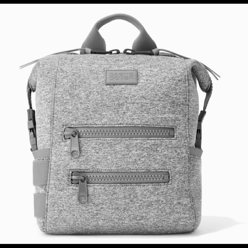 NWOT Grey Small Dagne Dover Indi Diaper Backpack.